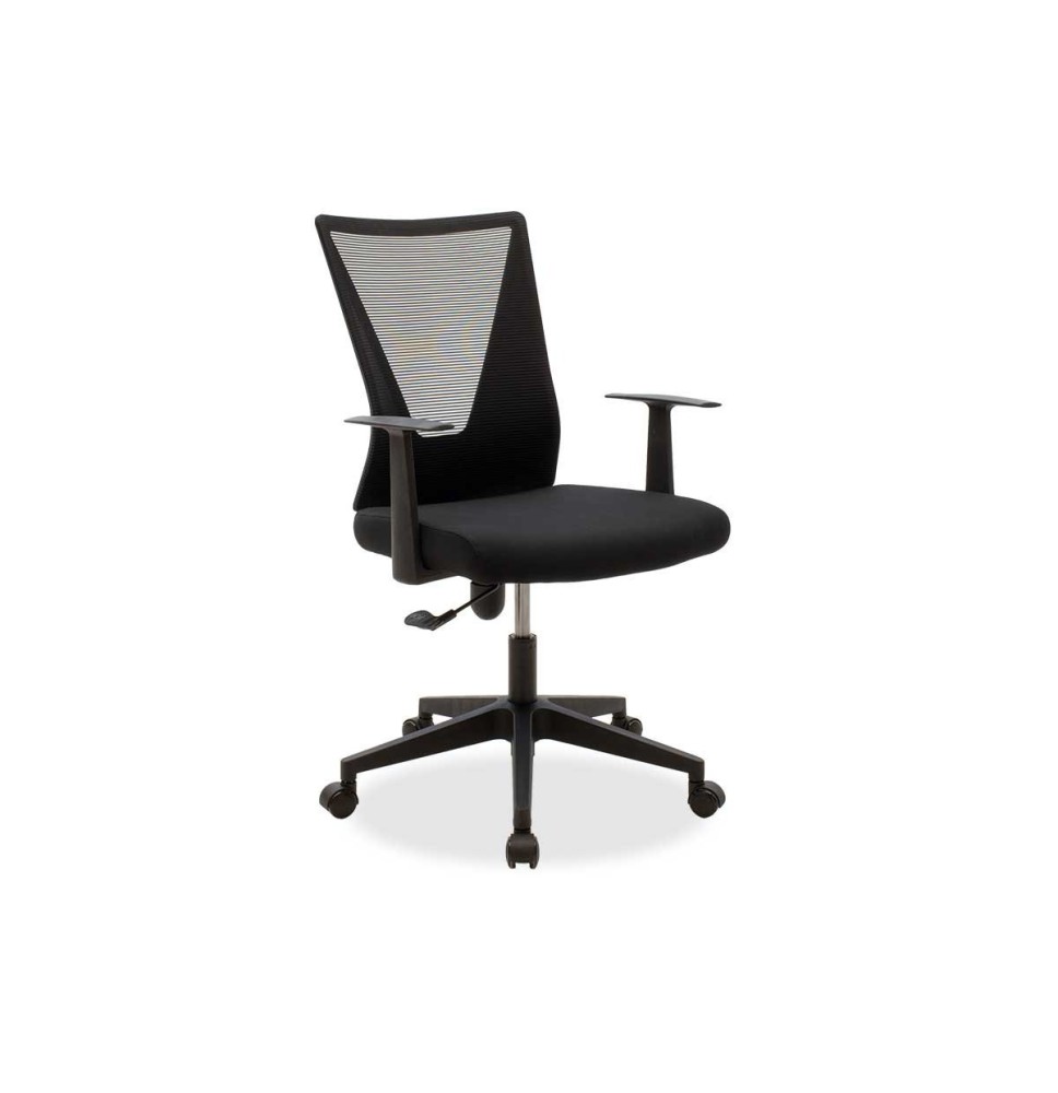 Silla de Oficina Ergonómica en Malla Negra de Gran Resistencia con Reposabrazos - 105/93x61x53 cm, Comodidad y Durabilidad