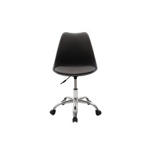 Silla de Oficina Ergonómica en Color Negro - 93-80x57x48 cm, Comodidad y Estilo Moderno para Trabajo y Estudio.